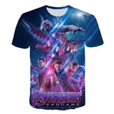 2019 New design t shirt men/women marvel Avengers Endgame 3D print t-shirts Short sleeve Harajuku style tshirt tops AS SIZE
