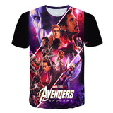 2019 New design t shirt men/women marvel Avengers Endgame 3D print t-shirts Short sleeve Harajuku style tshirt tops AS SIZE