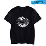 Dracarys T shirts Game Of Thrones Unisex Adults T-Shirt harajuku Vintage style T shirt Camisetas hombre Tshirt Men Clothing 2019